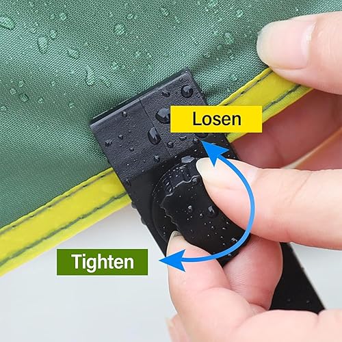 12 Pezzi Tarp Clips per Tenda, Clip in Plastica per Panno Protettivo, Multifunzionale Clip per Teloni di Fissaggio, per Ombra Impugnatura per Tende Sole Morsetti per Tende, Nero - Ysert