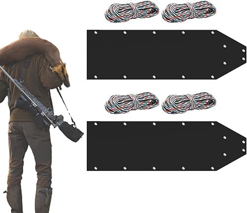 Slitta da Neve | Slitta Pesante per Trainare Cervi e Legna da Ardere | Slitta da Pesca sul Ghiaccio e Caccia | Ideale per Tirare Neve | Attrezzature da Caccia e - Ysert