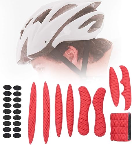 Imbottiture in Schiuma per Casco da Bici, Rivestimento Interno in Spugna per Casco da Bicicletta Protezione Comoda Sostituzione dei Cuscinetti(Inner Lining+Viscose) - Ysert