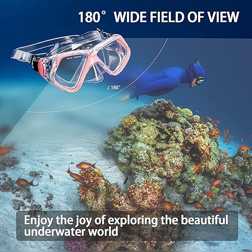 Occhiali da Nuoto per Adulto, Anti-appannamento Anti-perdite con Protezione UV Visione chiara Facile da regolare per Uomo Donna Adulti e Adolescenti - Ysert