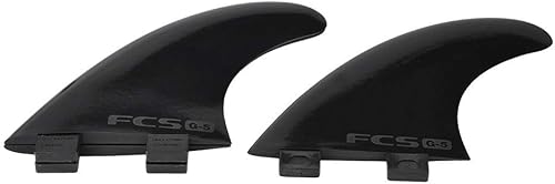 Wakects FCS Pinne per tavola da surf in plastica e nylon, 3 pezzi, pinne a testa singola per tavola da surf G5, elica ad alte prestazioni per nuoto e surf, Nero - Ysert