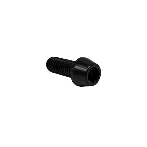 RISON-Titanium Bici Stelo Bulloni in Titanio M5x0.8x40mm, 5pcs Viti per Attacco Manubrio Bicicletta, Vite a Testa Conica Viti Fisse per Stelo Bici, Vite di Fermo Vite per Gambo per MTB/Bici da Strada - Ysert