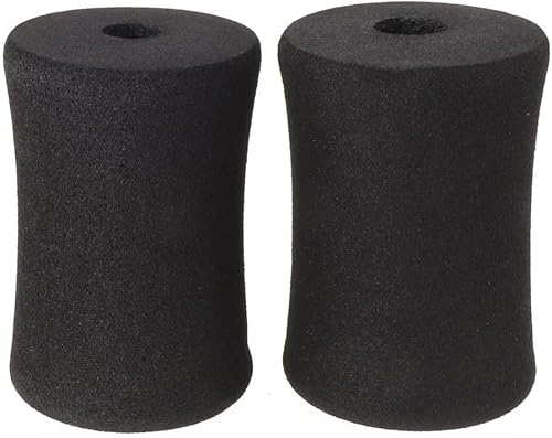 Confezione da 2 cuscinetti in schiuma per piedi, rullo di ricambio per gambe in schiuma, per estensione delle gambe, per panca pesi, attrezzature per esercizi in palestra (120 x 80) - Ysert