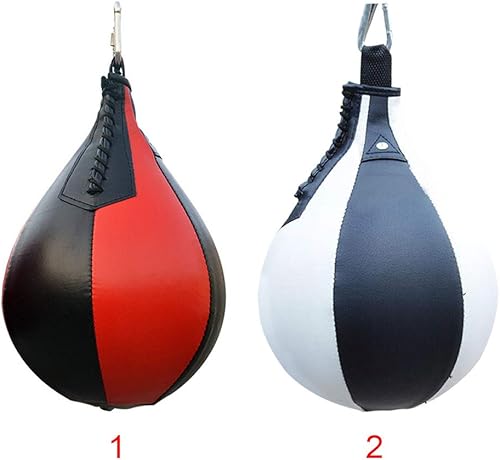 Palla da Boxe Veloce, Sacco da Boxe per Adulti, Palla da Boxe in Pelle da Appendere Girevole Sacco da Boxe da Calcio Girevole per Boxe MMA Muay Thai Fitness o Sport da Combattimento - Ysert
