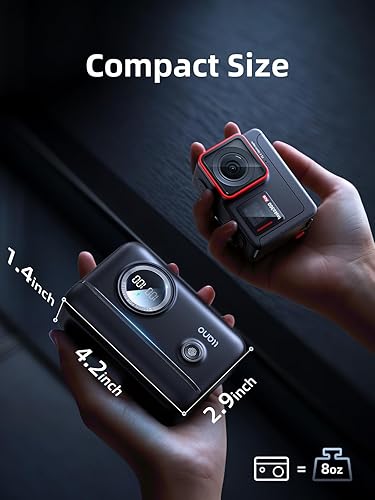 Batteria 360 Ace Pro (2 confezioni da 1750 mAh) e caricabatterie doppio rapido da 18 W per Insta360 Ace Pro/Ace - Ysert