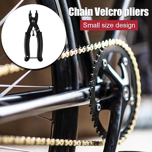 Catena Pinza,Pinze per Catene di Biciclette,Pinza Catena bici,Smagliacatena Bici,Smagliacatena Bici Kit,Chiudi Strumento 2 in 1 Apri e Chiudi Pinza,Portatile Facile Strumento,con Pulizia Spazzole - Ysert