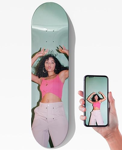 Skateboard Personalizzabile 78,5x20 cm 8 pollici - Adesivi per Bambino e Adulto - Regalo Originale - Ysert