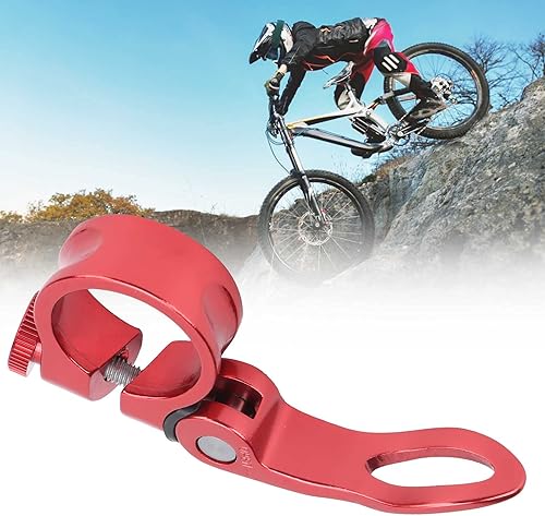 Clamp di Tubo per Bici in Alluminio Leggero - Collar per Pagamento del Sedile da 28,6 Mm a Rilascio Rapido Biciclette a Marcia Fissa (BLACK) - Ysert
