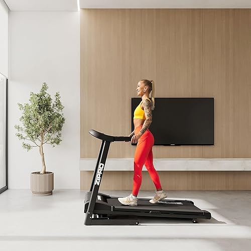 Tapis roulant pieghevole Pulse, con Walking Pad fino a 130 kg, velocità 1-12 km/h, motore da 1.5 CV, 15 livelli di inclinazione, cyclette con 12+3 programmi di allenamento, display LED - Ysert