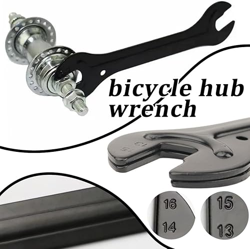 2 Pezzi Chiave Conica per Mozzo Bici in Acciaio al Carbonio (13/14/15/16mm) - Ysert