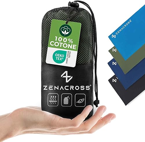 Sacco Lenzuolo da Viaggio - Sacco Letto Singolo Ultraleggero e Compatto - 100% Cotone - Saccoletto con Scomparto per Cuscino - Sacco Lenzuolo Cotone Singolo - Ysert