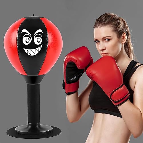 Punching Ball da Tavolo Punching Ball Bambini Pungiball da Tavolo Pera Veloce Boxe Sacco da Boxe Bambini Punchball con Ventosa Ad Alta Adesione per Adulti, Bambini, Casa, Scuola - Ysert