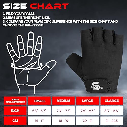 Guanti da palestra per allenamento pesi guanti da uomo e donna traspiranti antiscivolo in silicone imbottito palmo protezione per esercizi di allenamento a mezze dita pull up manubri ciclismo - Ysert