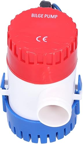Pompa di Sentina SemiAutomatica Elettrica Piccola Pompa Sommergibile Potenza Fornire 12V/24V 350/500/750/1100GPH (DC12V 750GPH) - Ysert
