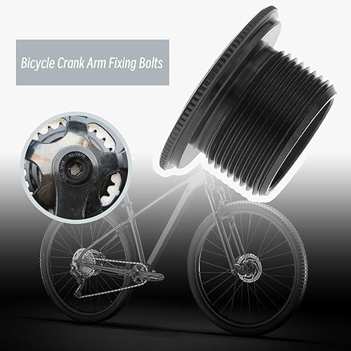 eMagTech 2 Pezzi Bullone Di Fissaggio Della Pedivella Da Per Mountain Bike Bici Da Strada Fissare La Guarnitura E La Ruota Della Pedivella Adatto Per La Vite Della Pedivella - Ysert