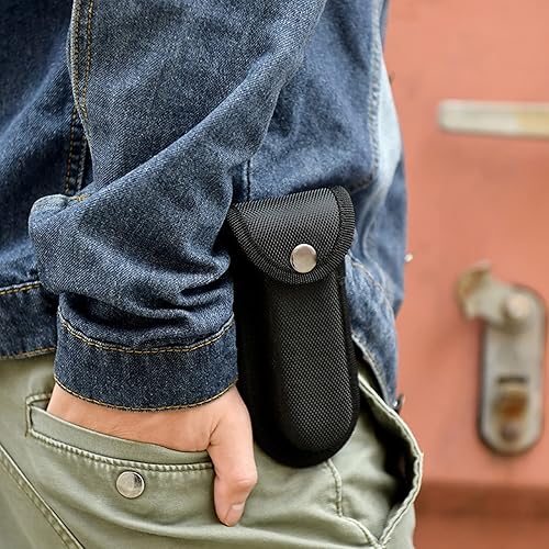 3 Pezzi Custodia per Coltelli in Tessuto Oxford, Fodero per Coltelli Pieghevole, Fondina per Coltello da Cintura, per Caccia all'Aperto Campeggio Escursionismo, lunghezza Interna 13 cm - Ysert