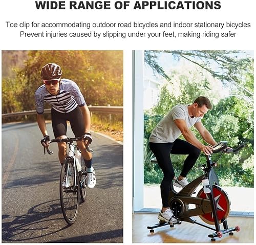 DONGKER Clip Pedali Bici,1 Paio Cinghie Pedale per Bicicletta Puntapiedi per MTB Cyclette Spin Bike - Ysert