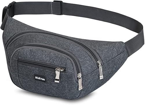 Marsupio con 4 Tasche Marsupio Bum Bag Cintura Regolabile Singola Spalla per Escursionismo Casuale Bicicletta Escursione Campeggio - Ysert