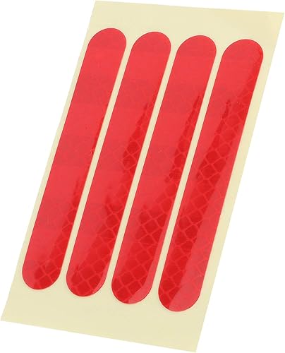 Adesivi Riflettenti per G30 Electric Scooter - 4pcs Adesivi per Copertura della Ruota Anteriore e Posteriore una Maggiore Sicurezza Notturna (rosso) - Ysert