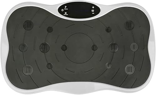 3D Fitness Pedane Vibrante Dimagrante, Piattaforma Massage Esercizio Machine, Display LCD, Telecomando, Bande Elastiche - Bluetooth Music + Telecomando - Ysert