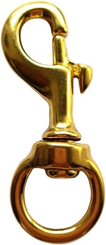 Portachiavi con moschettone girevole in ottone, 20 x 80 mm - Ysert