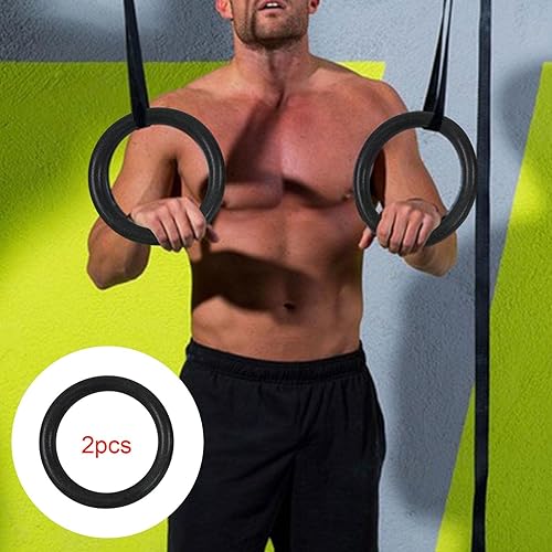 2X Anelli da Ginnastica Anelli da Allenamento per Donna Uomo Anelli Antiscivolo Allenamento Pull Up Anelli per Esercizi Anelli da Palestra - Ysert