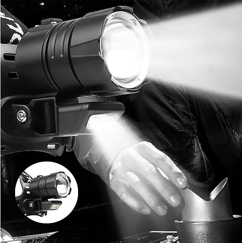 Potente Torcia Frontale, 20000 Lumen Lampade da Testa Super Luminosa XHP90 LED, Messa a Fuoco Regolabile 4 Modalità, USB Ricaricabile Impermeabile Campeggio Faro per Esterno, Escursionismo - Ysert