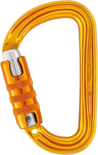 Petzl M39A TL NEW Sm'D Moschettone Asimmetrico Ultra-Leggero, Triact-Lock, Giallo - Ysert