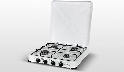 CUISINAM FORNELLO A GAS DA CAMPEGGIO O DA BALCONCINO CON COVER 4 FUOCHI COD FRG114 - Ysert