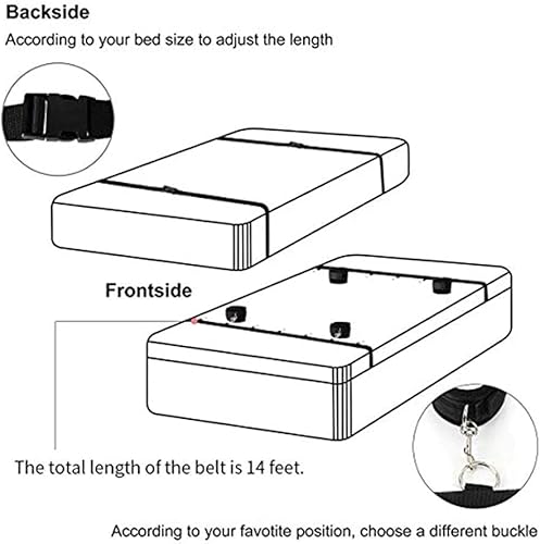 con Kit di Allenamento Yoga Regolabile, Si Adatta a materassi di Qualsiasi Dimensione (Nero) - Ysert