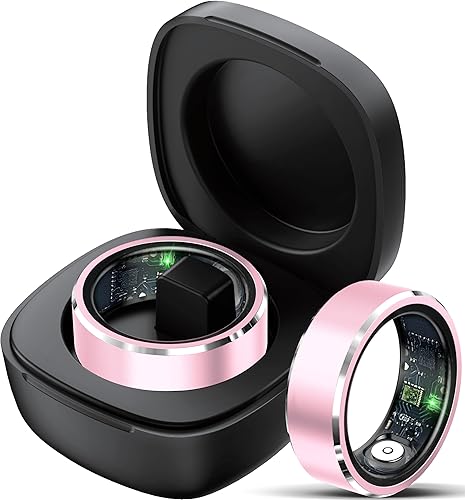 Smart Ring Fitness Tracker Cardiofrequenzimetro Sleep Tracker Controllo TikTok Anelli Fitness Pressione Sanguigna Ossigeno nel sangue Pedometro Contapassi Salute Smart Ring per donne e uomini con - Ysert