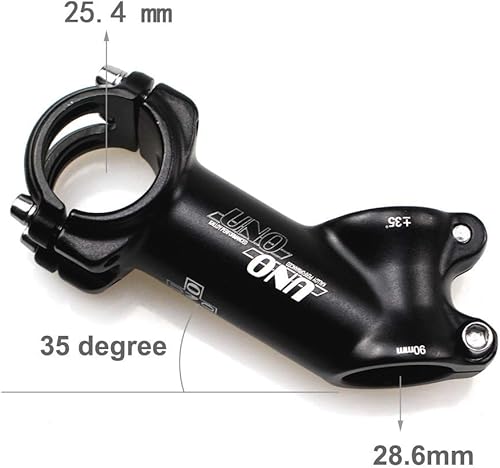 FOMTOR Attacco Manubrio 25.4 90mm Attacco Manubrio MTB da 35 Gradi per Manubrio MTB per Mountain Bike Road Bike BMX MTB - Ysert