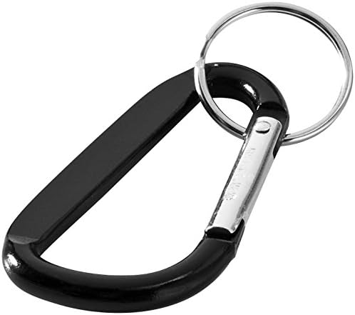 5 moschettoni a molla in alluminio, per campeggio, pesca, escursionismo o viaggi con anello portachiavi - Ysert