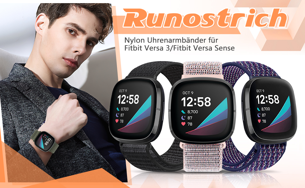 Runostrtich Fitbit Versa 3/Fitbit Versa Sense