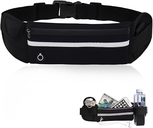Marsupio Running Porta Cellulare Corsa (per Ogni Telefono) per Uomo e Donna Riflettente Impermeabile con Foro per Cuffie Porta Telefono Corsa Cintura Jogging Fitness Ciclismo per Sportivo Camminata - Ysert
