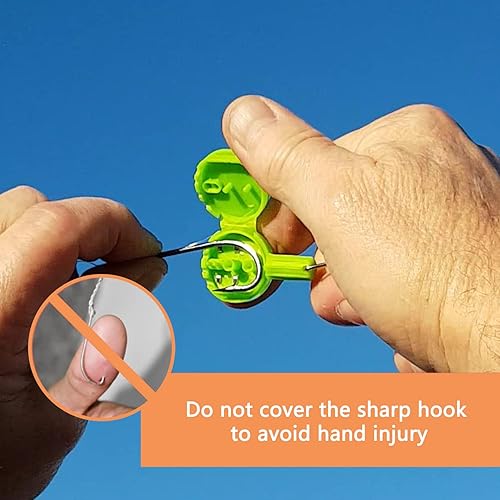2 Pezzi Strumenti per Nodi da Pesca, Strumento per Pesca a Mosca, Attrezzo di Legatura a Nodo Rapido da Pesca, Quick Knot Line Attrezzo, Multifunzionale per La Pesca La Mosca Attrezzo - Ysert