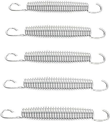Set di 20 molle per trampolino zincate resistenti in acciaio zincato per un eccellente rimbalzo per trampolino da 14 cm - Ysert