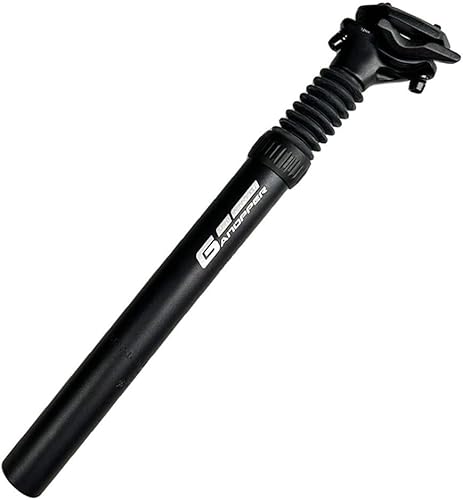 Reggisella ammortizzante regolabile in lega di alluminio, 350 mm, diametro 25,4-34,9 mm, per biciclette da strada di montagna con molla - Ysert