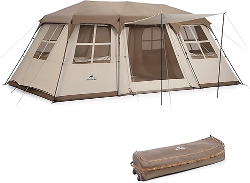 Naturehike Village 17.0 ㎡ Tenda familiare pop-up tenda da campeggio, tenda da campeggio per 4-6 persone, grande tenda a tunnel con colonna d'acqua 2000 mm - Ysert