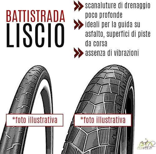 EBA16NED 2 COPERTONI Neri + 2 Camera d'Aria 16 X 1.75 (44-305) City Bike Bicicletta Bambino - Ysert
