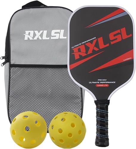 RXL SL Set pickleball-paddeles,Racchetta da pickleball, Include 1 palla da sottaceto per interni e 1 per esterni,racchetta da pickleball carbonio - Ysert