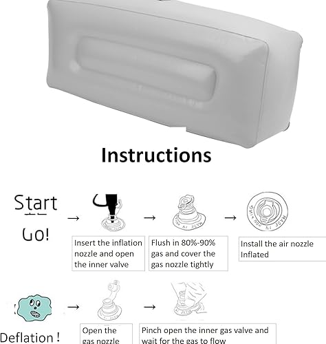 DAUERHAFT Sedili per Barche Sedile Gonfiabile per Kayak , Cuscino per Sedile per Canoa per Kayak Resistente all'umidità , Comodo Cuscino per Barca da Pesca , per progetti all'aperto - Ysert