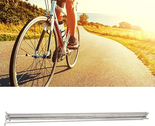 220mm/245mm/270mm Raggi della Bici in Acciaio Inox 14G J Bend Raggi della Bicicletta con Capezzoli per Bici da Strada Mountain Downhill Bike - Ysert