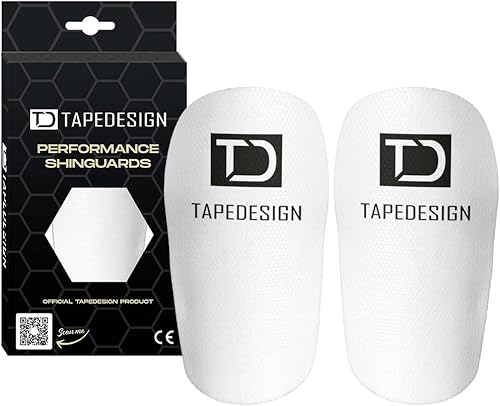 Performance Shinguards 2.0, Parastinchi da calcio per uomo, donna e bambino bianco, parastinchi personalizzati calcio, mini parastinchi calcio, mini shin pads (Onsesize) - Ysert
