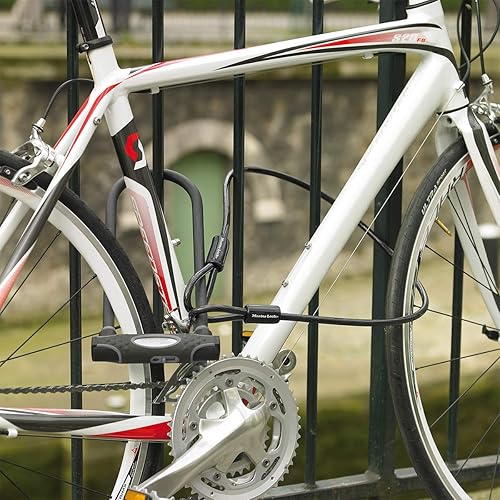 Master Lock 49EURD Cavo con Passanti Acciaio Intrecciato, Nero, 3 m - Ysert