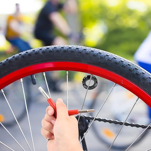 Set di 9 Attrezzi per Raggi della Bicicletta, Chiave Raggi Bici, Strumenti per Biciclette Set di Chiavi per Raggi, Tiraraggi Bicicletta, Tira Raggi Bici, Tira Raggi Regolazione dei Cerchioni 10-15G - Ysert