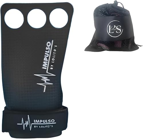 LOLIT@'S® Strade per crossfit, fibra di carbonio, impugnature 3H, crossFit unisex con borsa traspirante. Strada Allenamento Calistenia, Sollevamento, Box. - Ysert