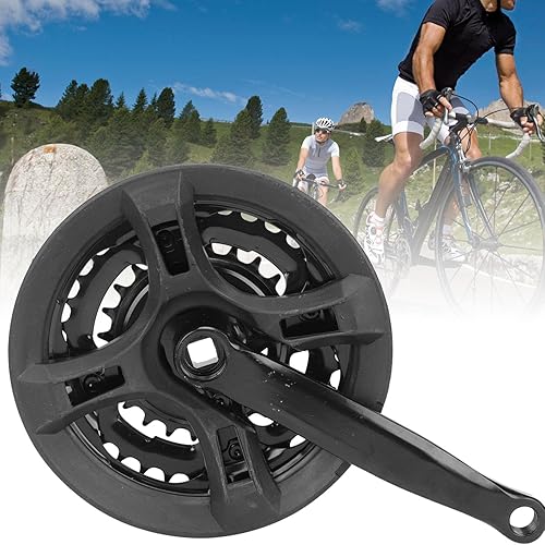 Guarnitura in Acciaio Ad Alto Tenore di Carbonio Guarnitura per Pedivella per Bici Guarnitura per Bicicletta per Mountain Bike Guarnitura per Bici Guarnitura di Ricambio con Movimento Centrale - Ysert