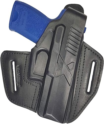 VlaMiTex B19 Fodero da estrazione rapida per HK USP Compact P10 / HK P2000, per cintura, in pelle - Ysert