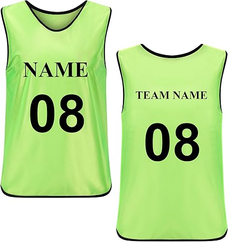 TopTie (prezzo/pezzo) Gilet da allenamento personalizzati Scrimmage bavaglini da calcio per adulti - Ysert